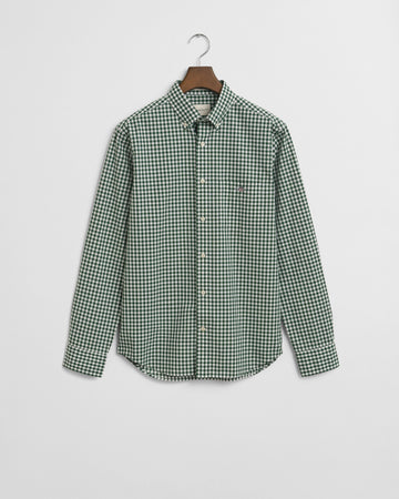 Πουκάμισο Καρό Gingham Poplin Σε Κανονική Γραμμή GANT